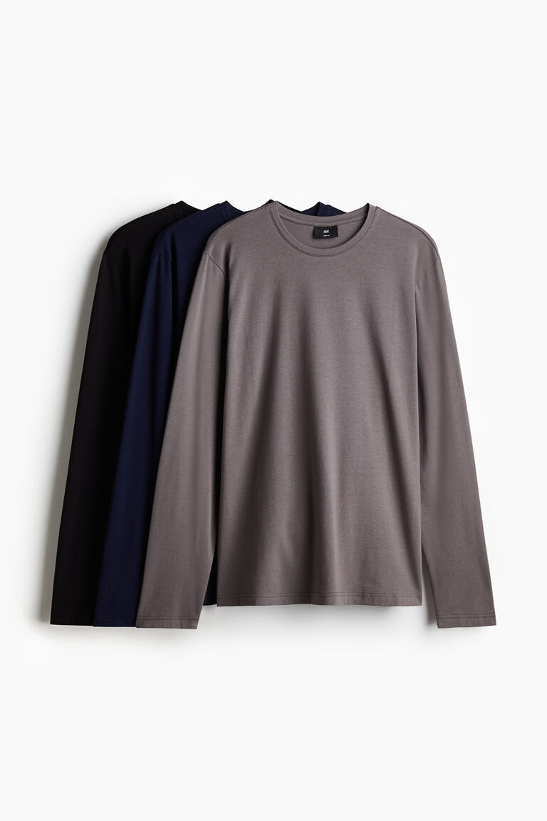 3pack Slim Fit jersey tops