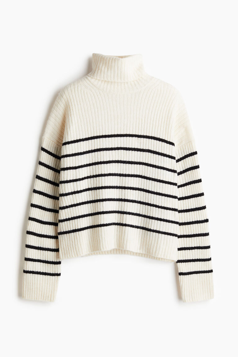 Oversized poloneck jumper