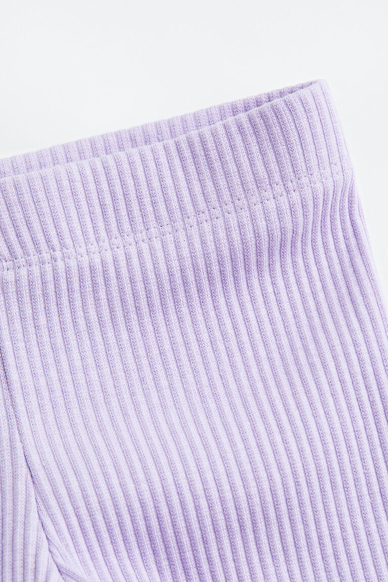 Bright Lavender Thick Ribbed Leggings main image 0
