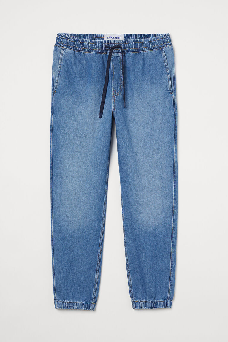 Regular Denim Joggers