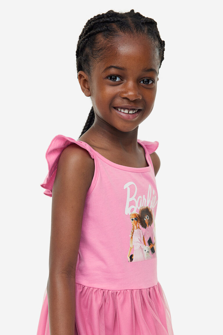 Toddler Girl Flower T-shirt Tulle Skirt
