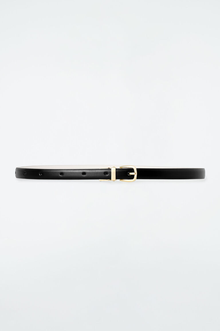 REVERSIBLE SLIM LEATHER BELT