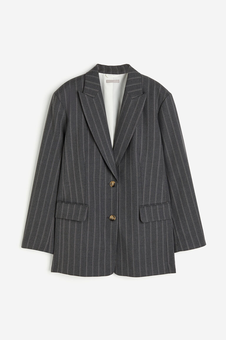 Transformable Oversized Tie Waist Layered Blazer