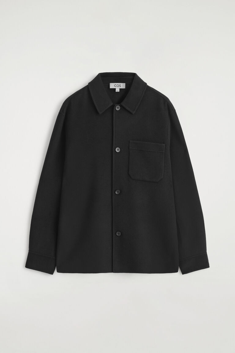 SPLIT WOOL OVERSHIRT