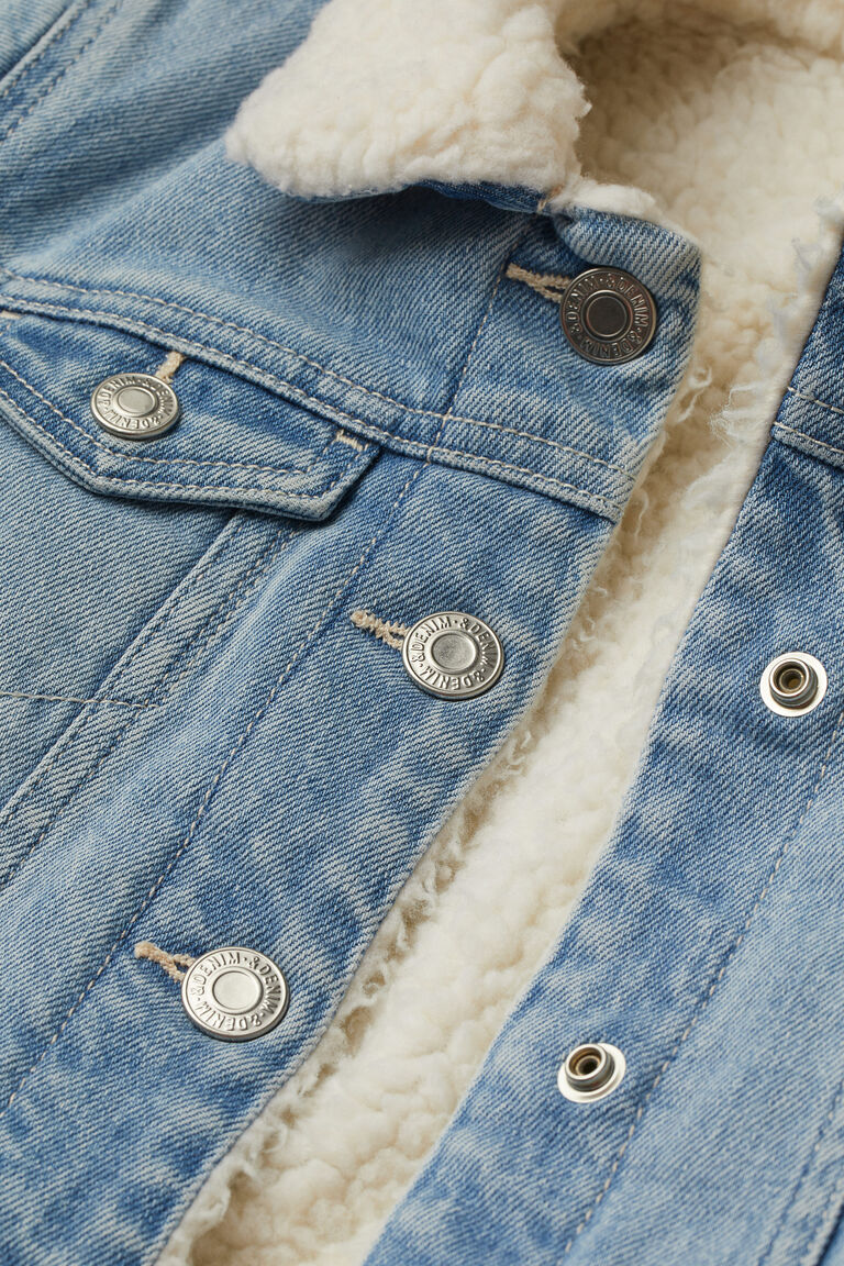 Lined denim jacket