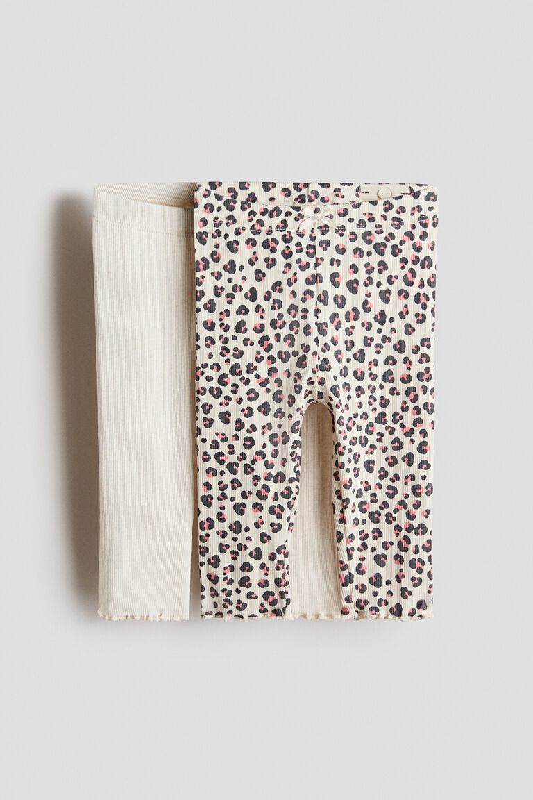 2-pack cotton leggings