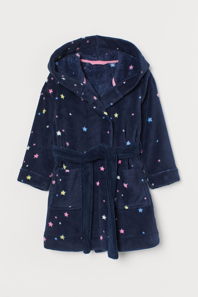 Fleece dressing gown