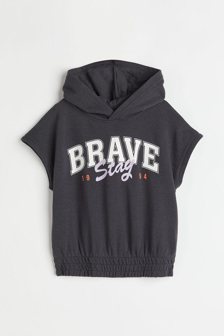 Sleeveless hoodie