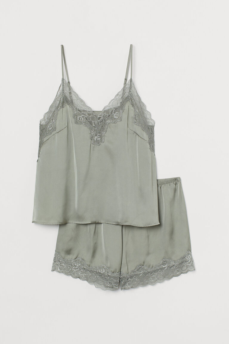 Pyjama cami top and shorts