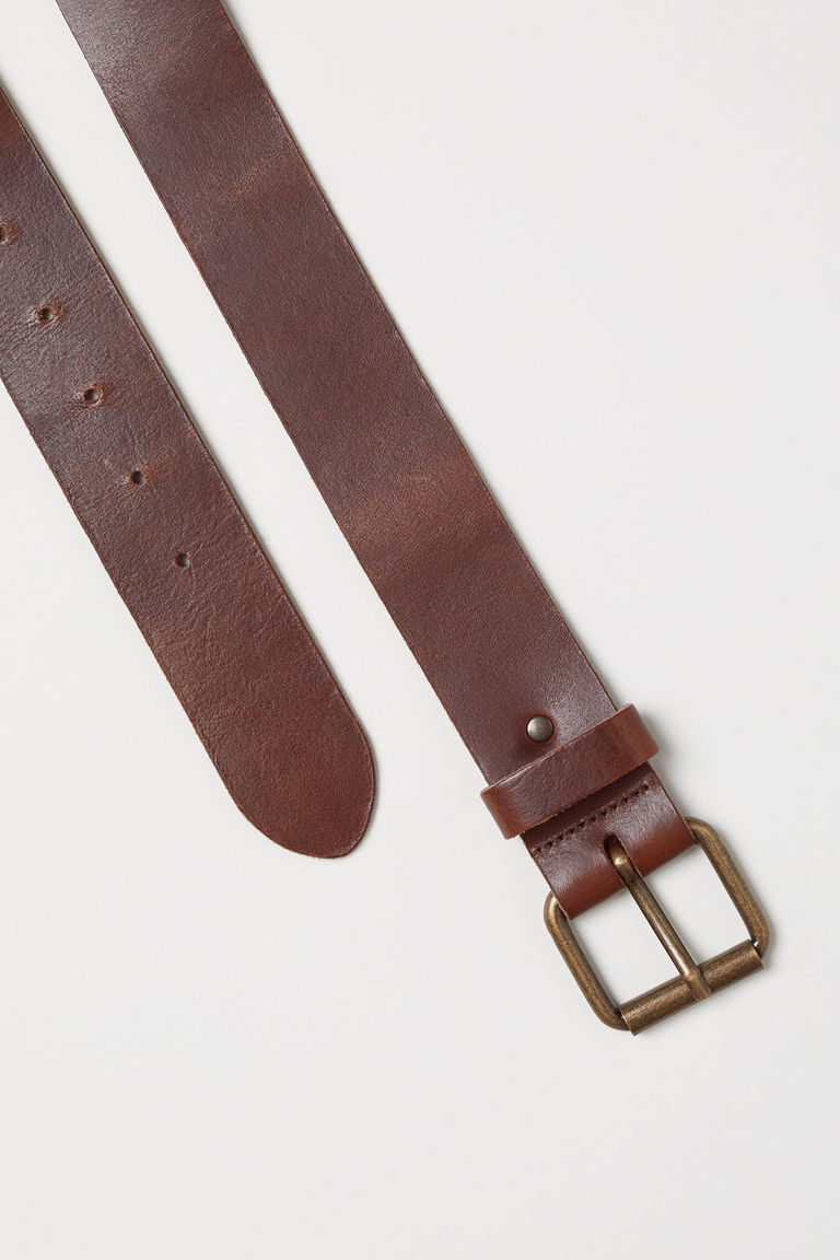 Leather belt