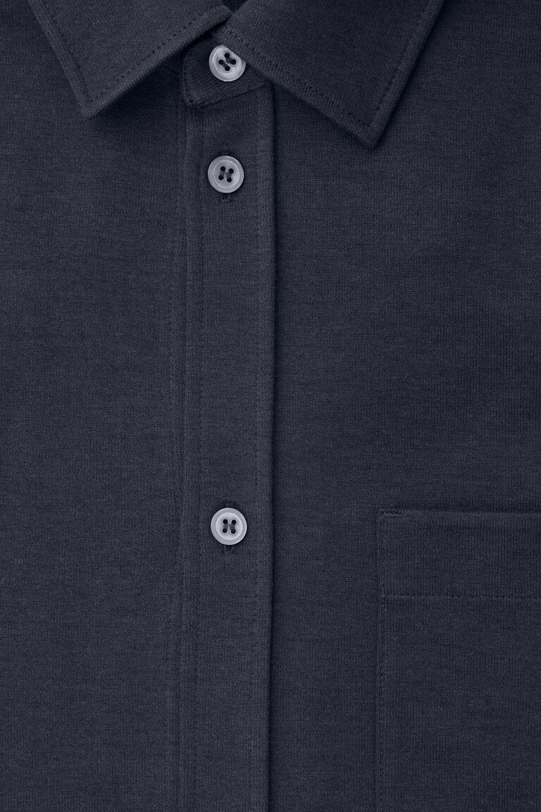 PATCH-POCKET JERSEY SHIRT