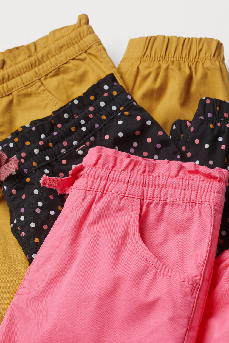 3pack cotton joggers