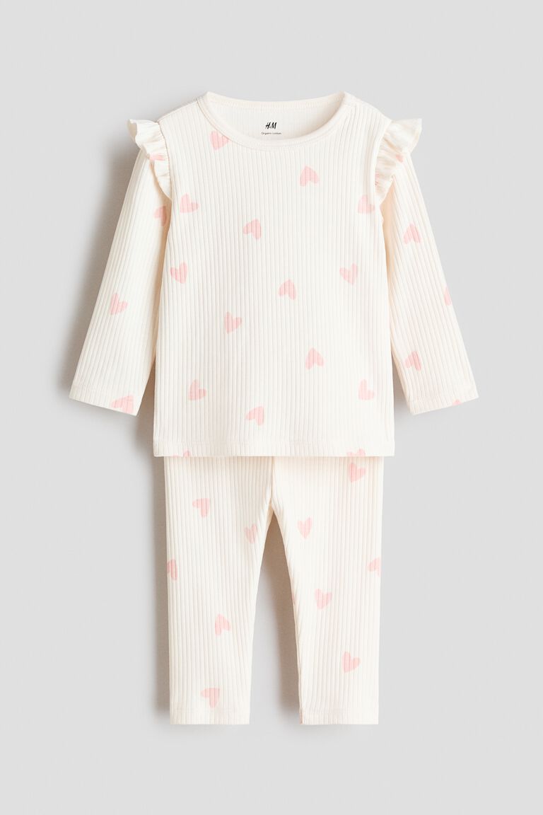 Ribbed cotton set