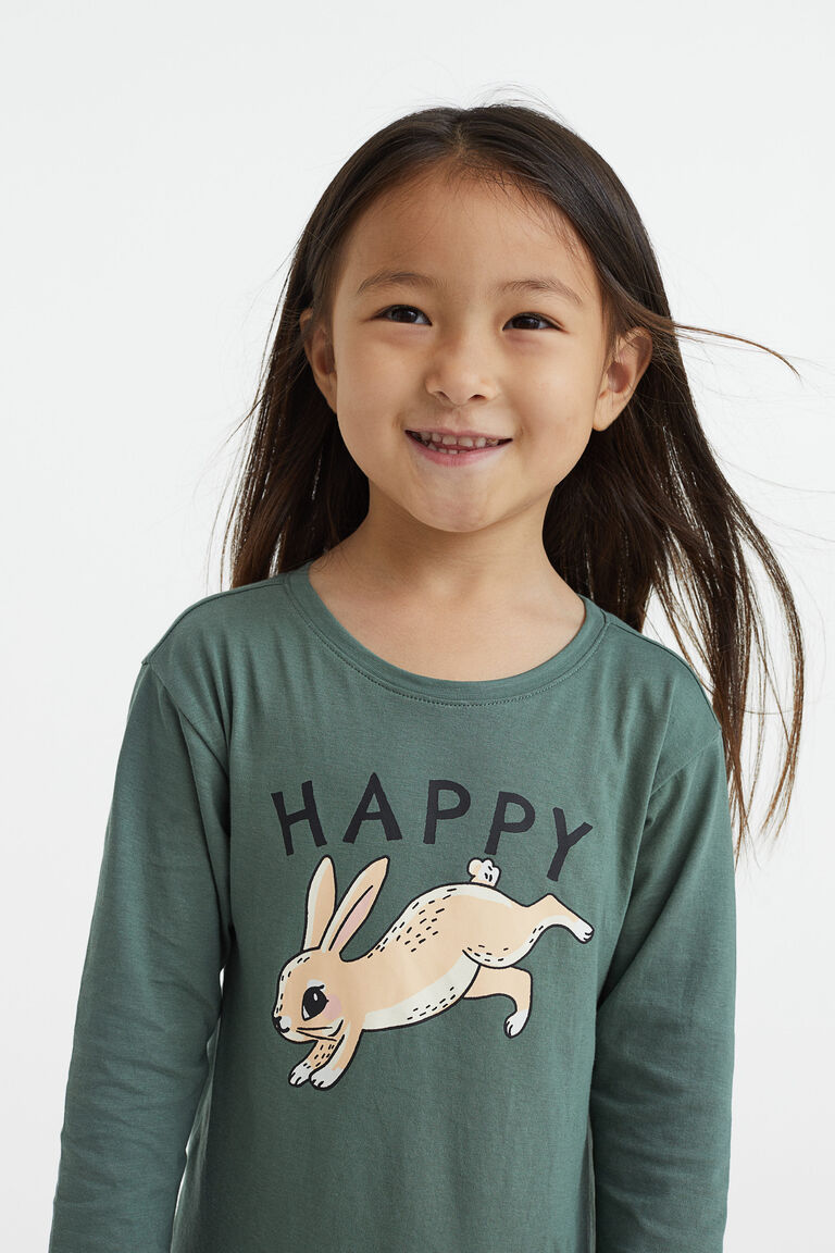 2piece printed cotton jersey set