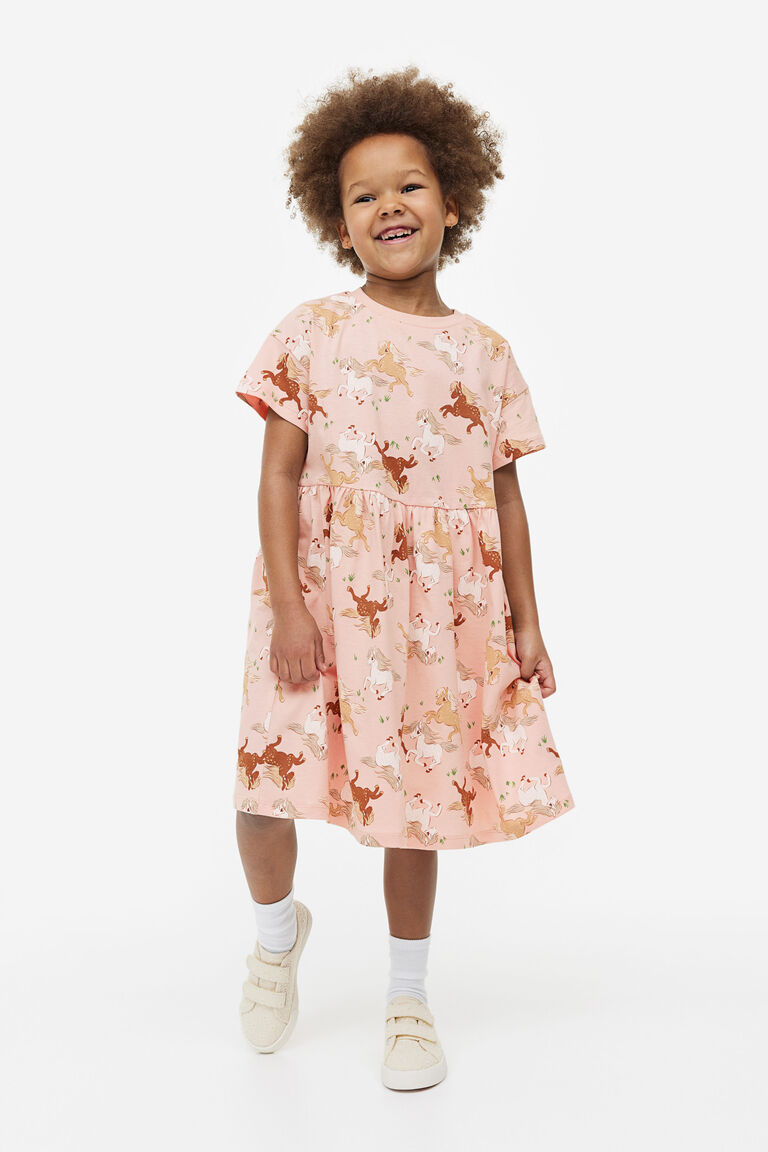 Printed jersey dress