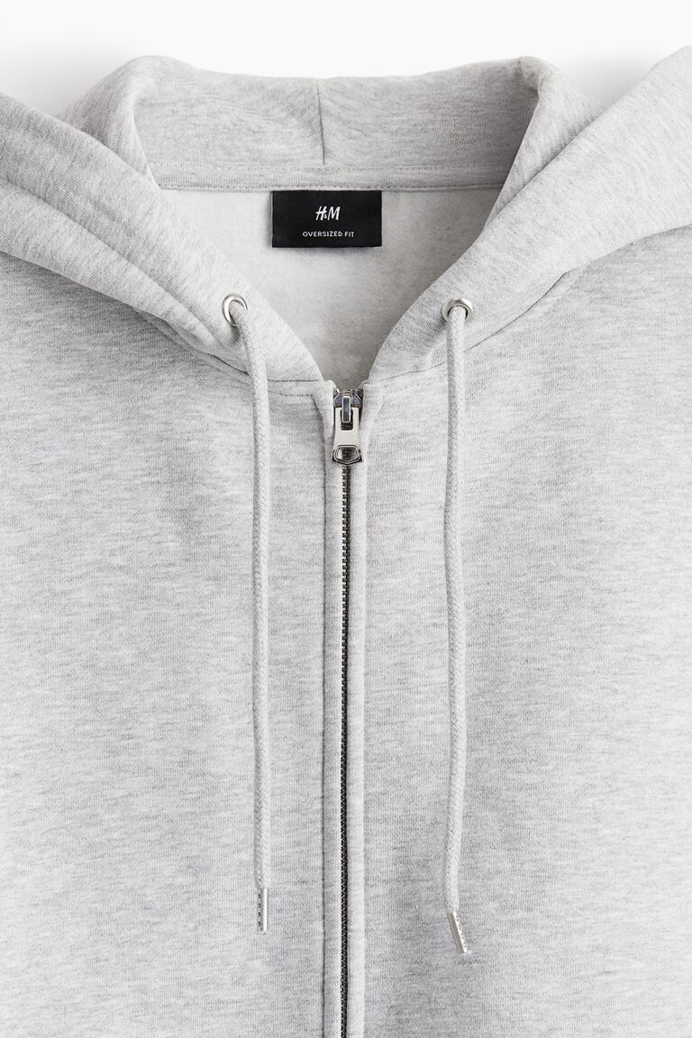 Oversized Fit Zip-through hoodie
