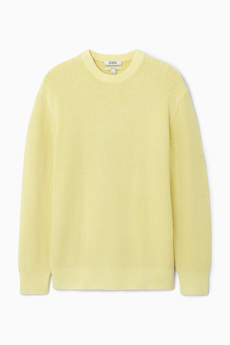 STONE-WASHED KNITTED JUMPER