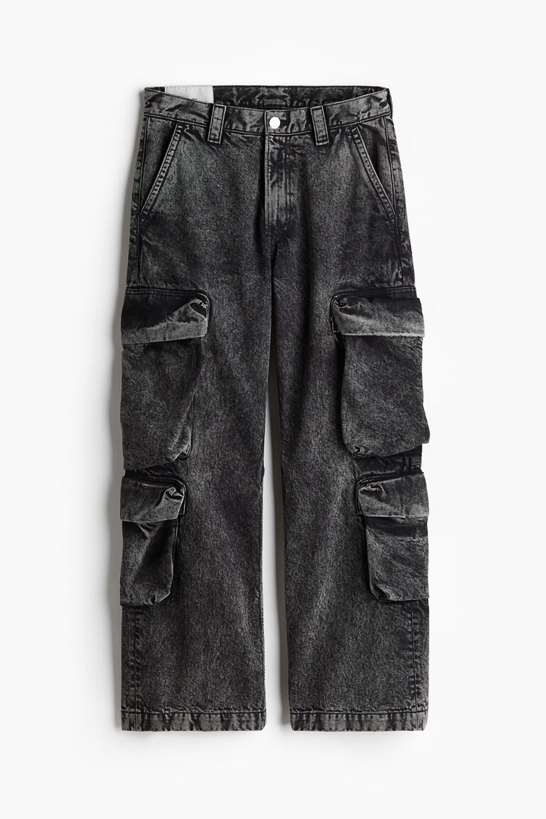 Bootcut Loose Cargo Jeans
