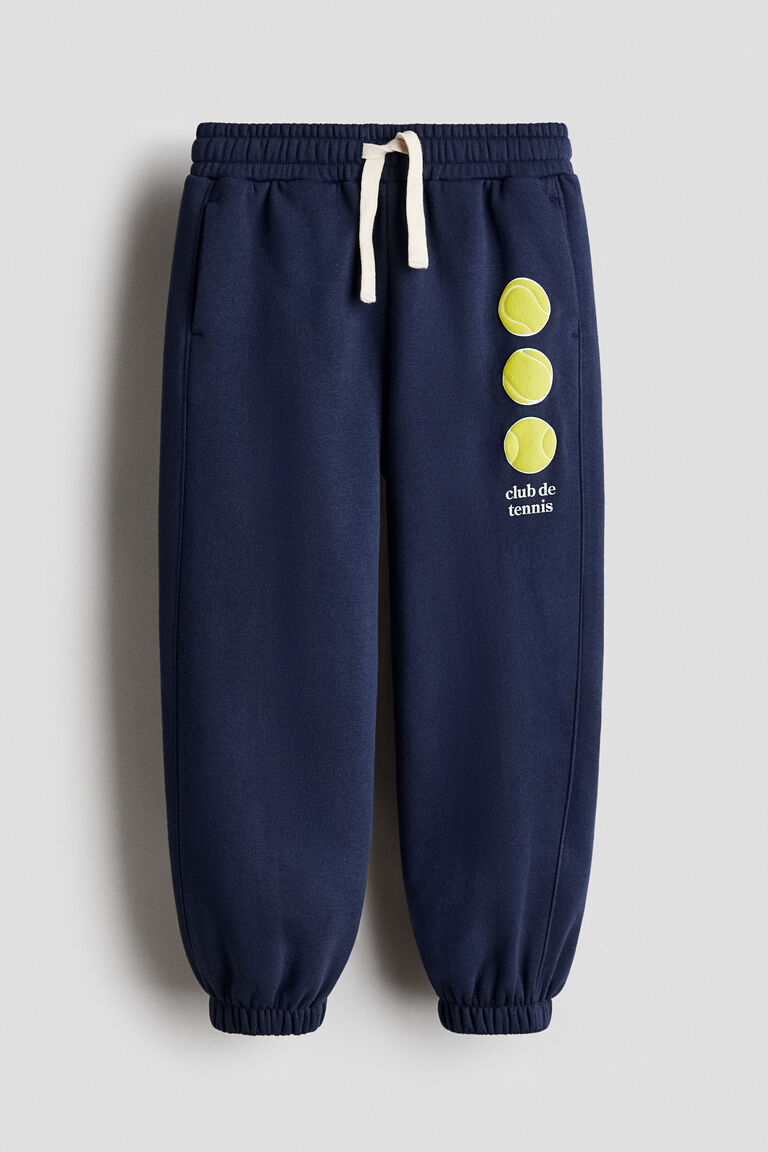 Embroidery-detail joggers