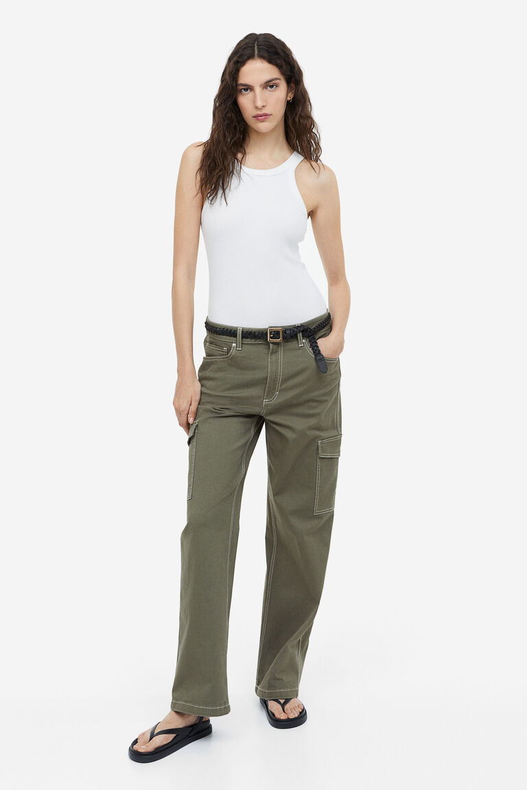Cotton cargo trousers