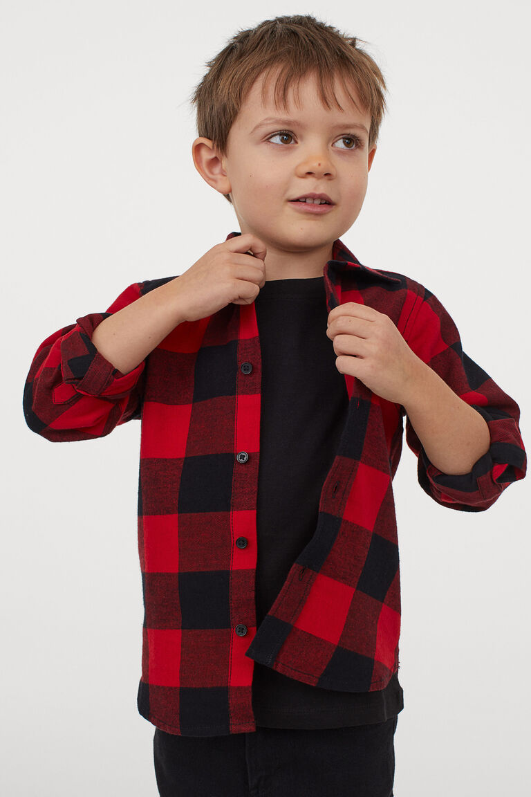 Cotton flannel shirt