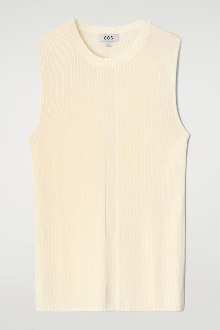 RIBBED-KNIT TANK TOP