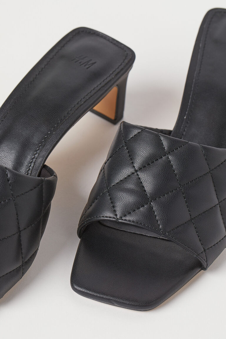 quilted mules
