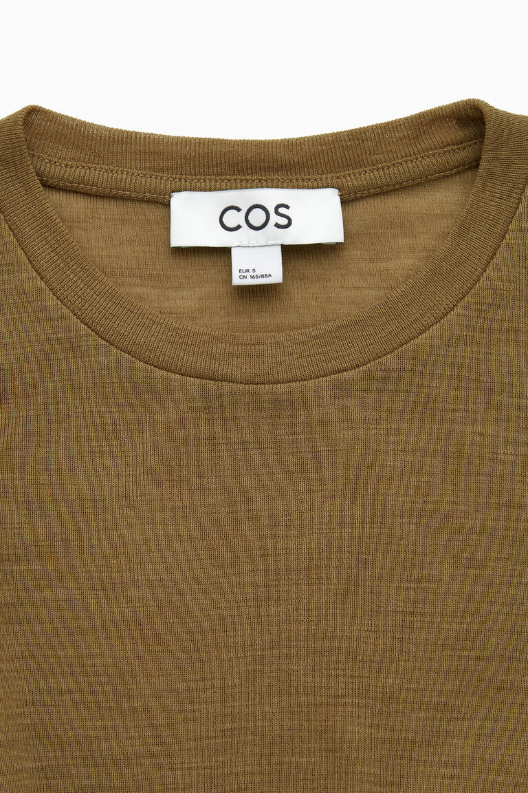 CREWNECK MERINO WOOL TOP