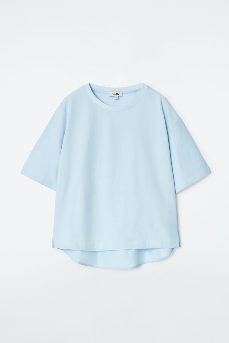 COS Silk Panel T-Shirt Dress in BLACK | endource