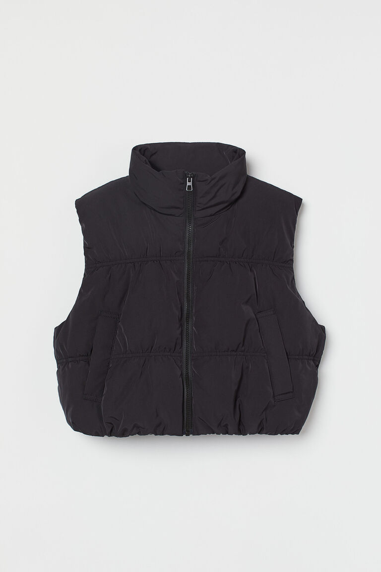 Cropped gilet