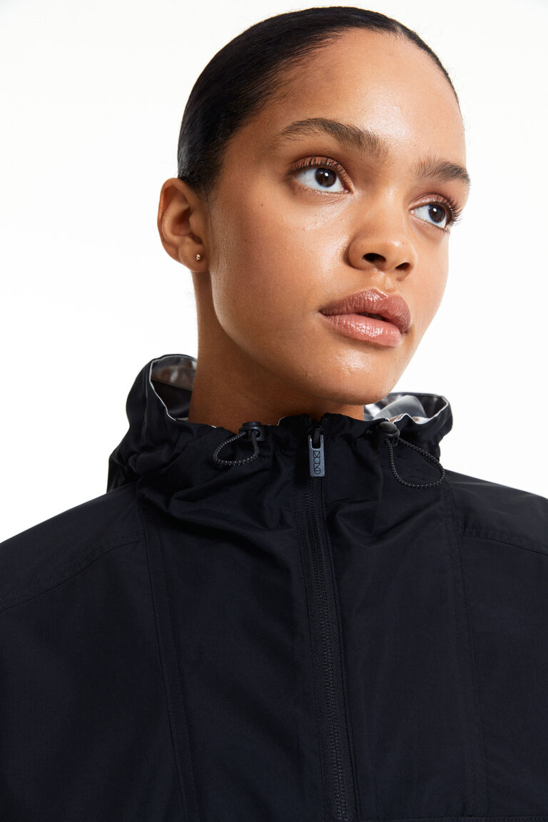 Waterrepellent popover jacket