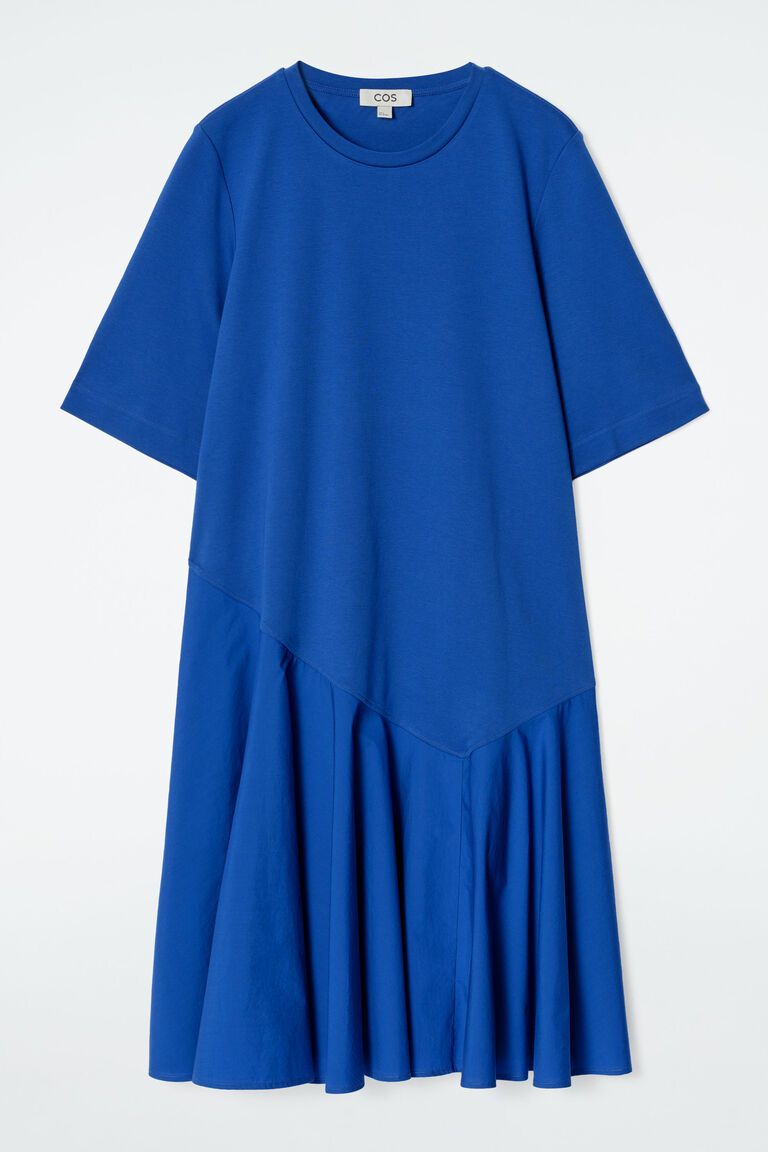 ASYMMETRIC MINI T-SHIRT DRESS