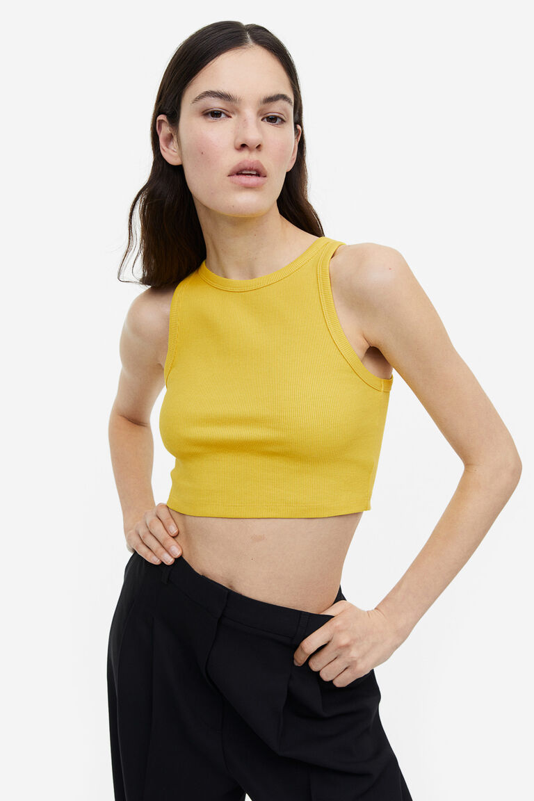 Cropped vest top