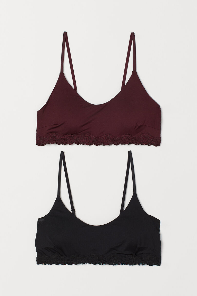 2pack soft microfibre bras
