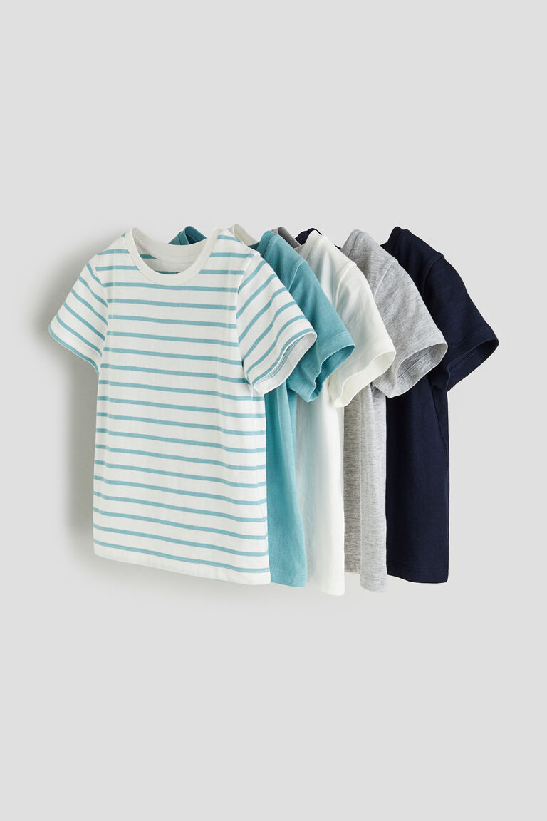 Multi Cotton Rich T-Shirts (5 Pack)