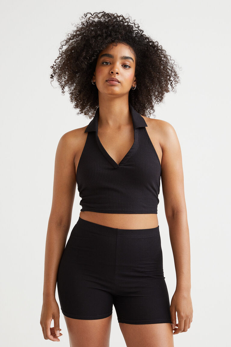 Cotton jersey cycling shorts