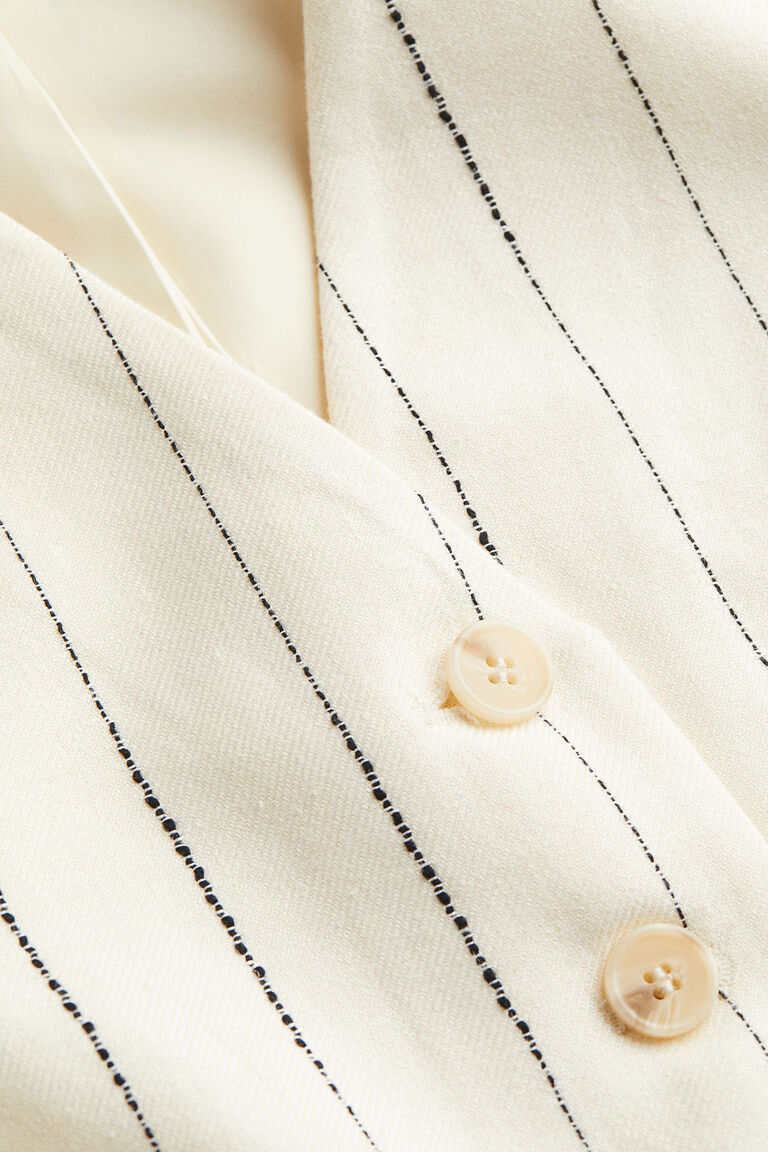 100% linen waistcoat with crystal drop embellishing