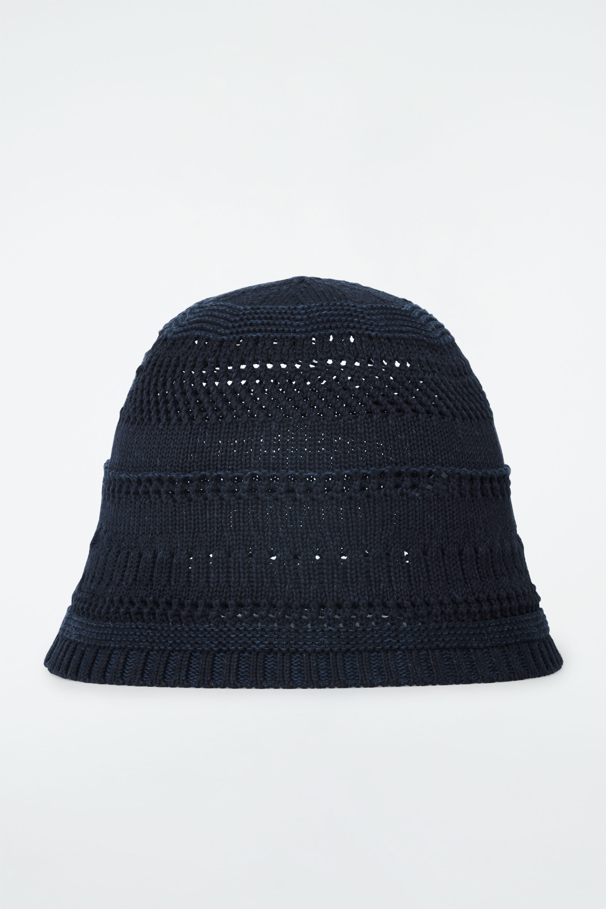 POINTELLE-KNIT BUCKET HAT