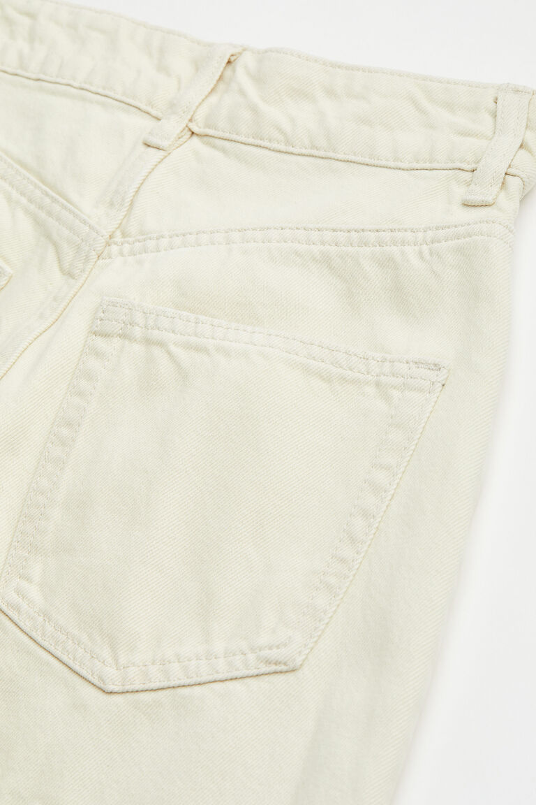 HIGH RISE LOOSE STRAIGHT DENIM JEANS