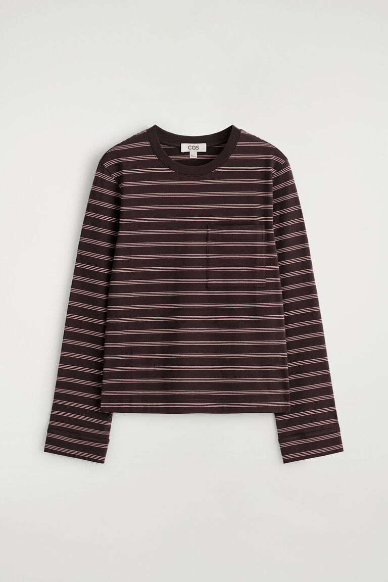 OVERSIZED BRUSHED-COTTON LONG-SLEEVED T-SHIRT