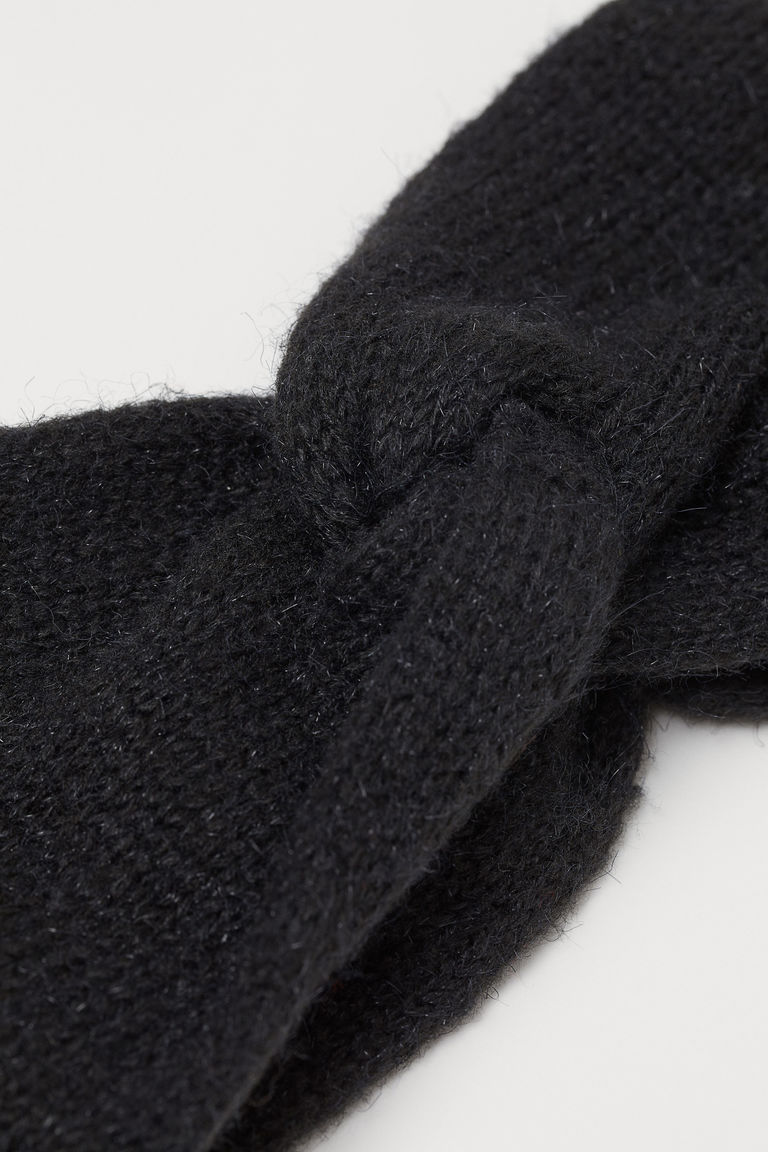 Knitted mohairblend headband