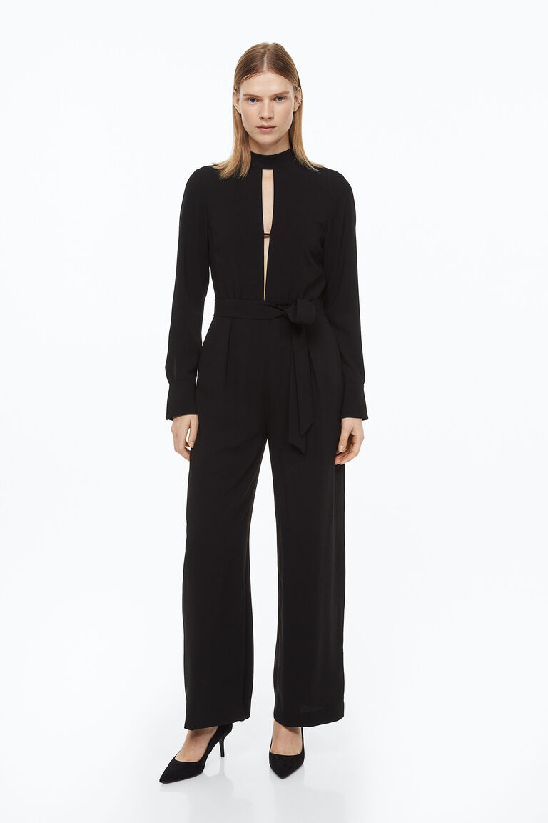 Tiebelt jumpsuit