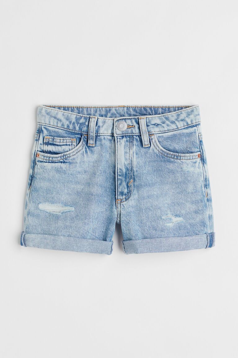 Stretch Denim Shorts Set main image 1