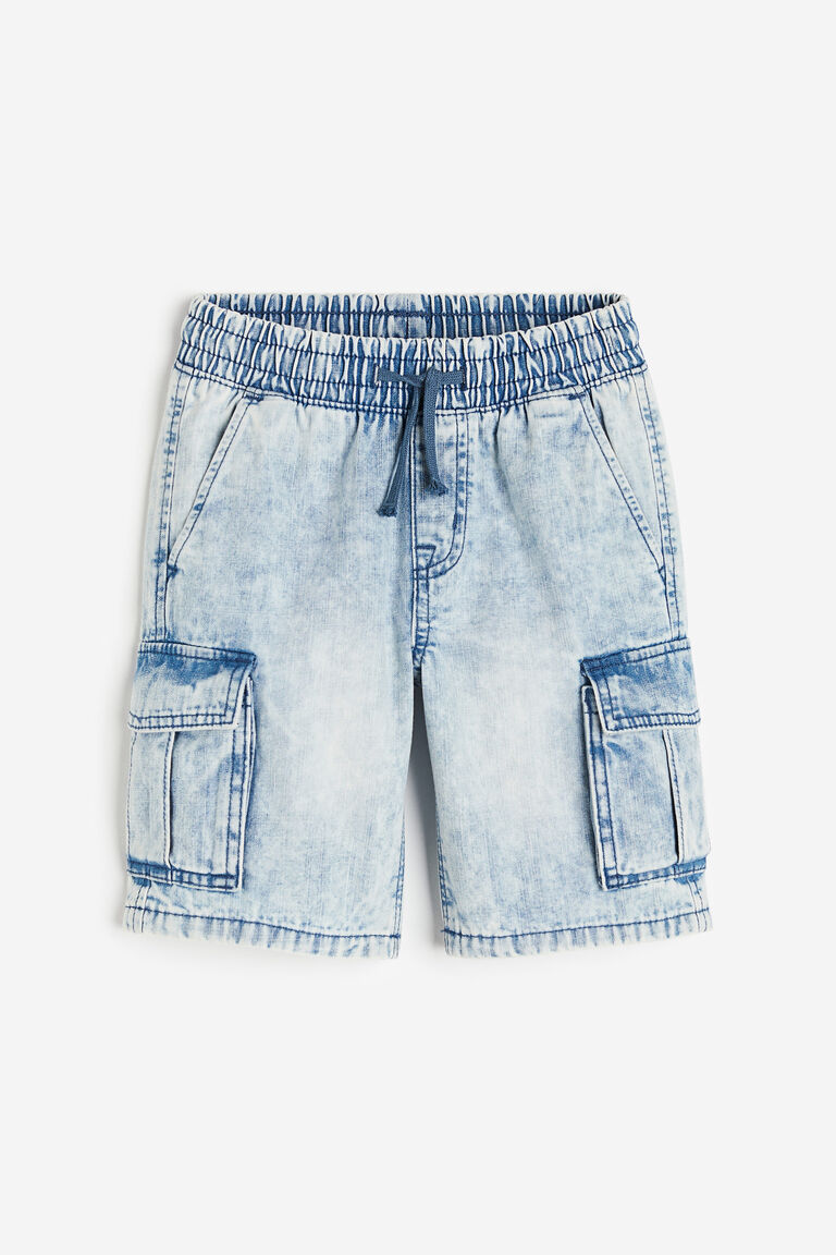 Denim Cheeky Cargo Shorts.