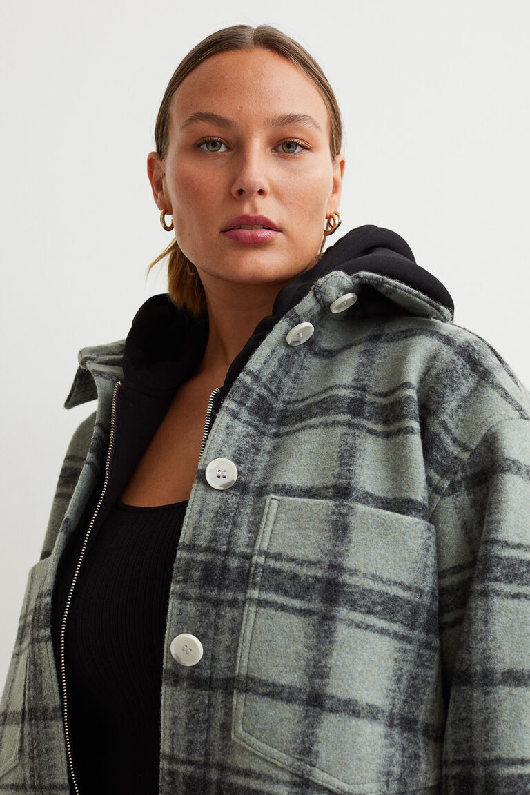 Felted shacket