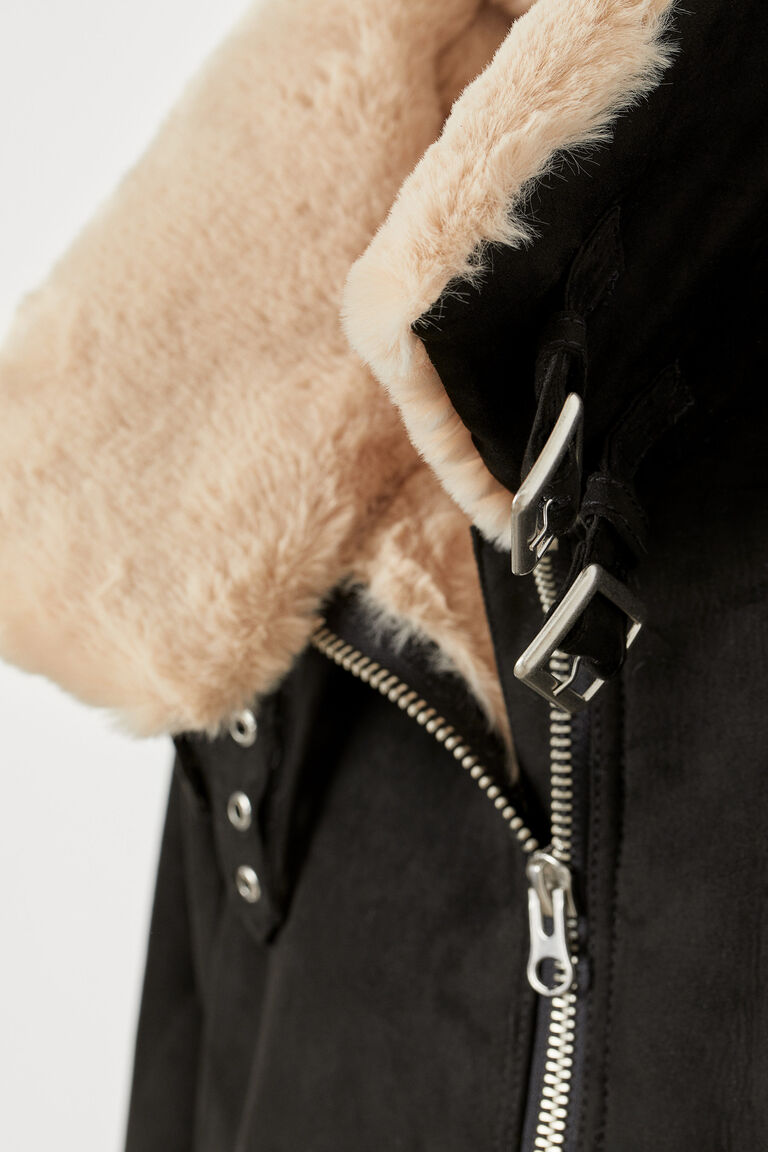 Faux furlined jacket