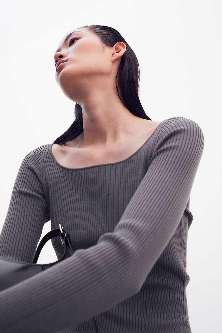 Knit Bodycon Dress Women