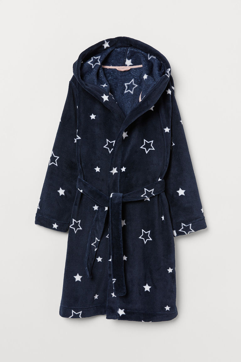 Fleece dressing gown