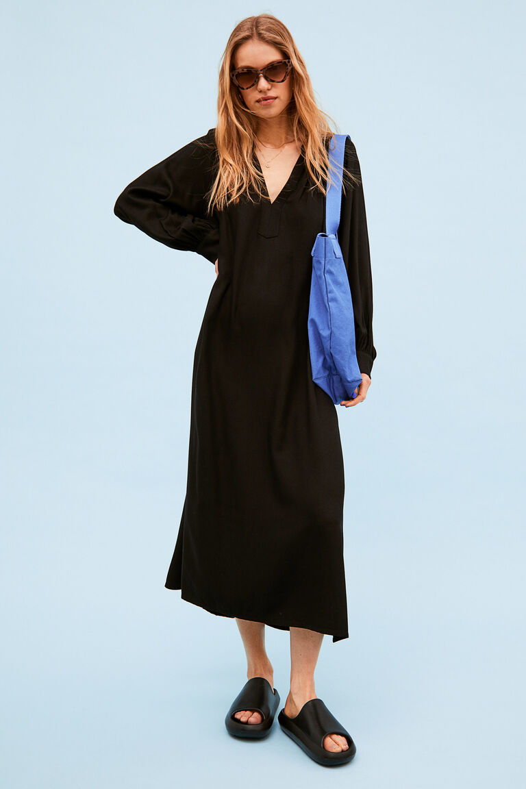 Vneck Tie Belt Dress atelieryuwa.ciao.jp