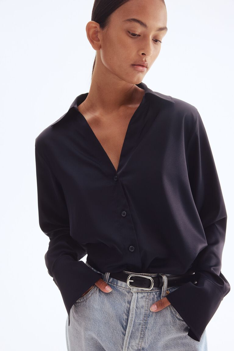 V-neck blouse
